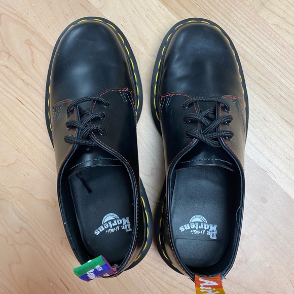 Doc Martens 1461 Pride Smooth Leather Oxford Shoes - Picture 4 of 4